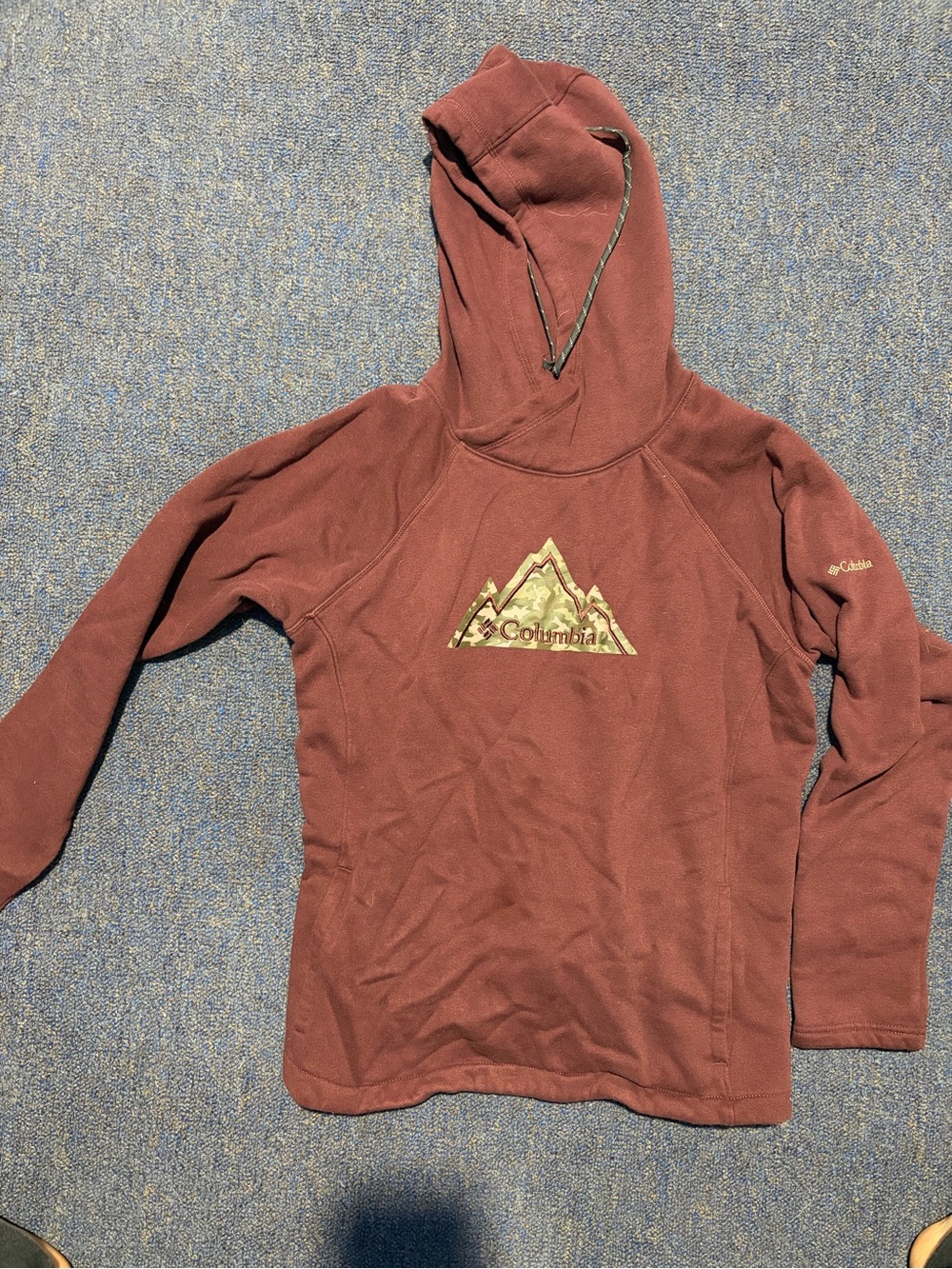 Columbia Women's Burgundy Hooded Pullover Sweatshirt
